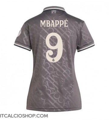 Real Madrid Kylian Mbappe #9 Terza Maglia Femmina 2024-25 Manica Corta